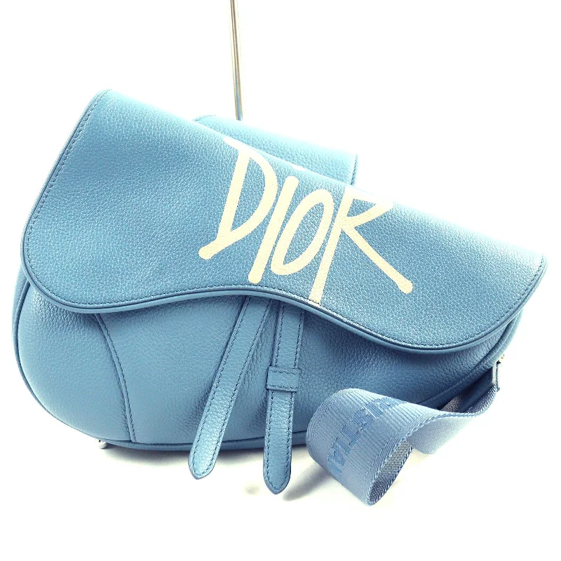 Christian Dior handbags with chic textures -Dior Saddle Bag Leather Shoulder Bag