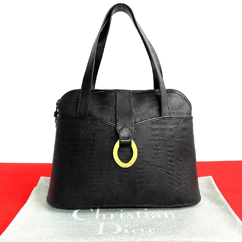 Christian Dior bags with iconic monogram -Dior Tote Bag leather black