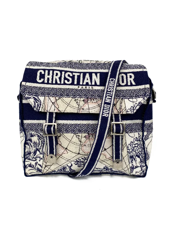 Christian Dior bags with chic patterns -Dior Diorcamp Atlas Messenger Bag