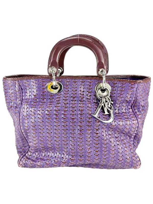 Christian Dior bags with chic patterns -Christian Dior Purple Leather Soft Bag