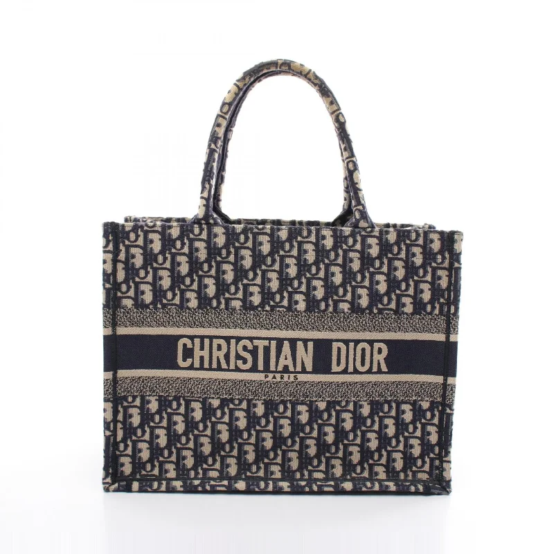 Christian Dior luxury bags with vibrant colors -Dior Canvas Book Tote Medium Oblique Bag