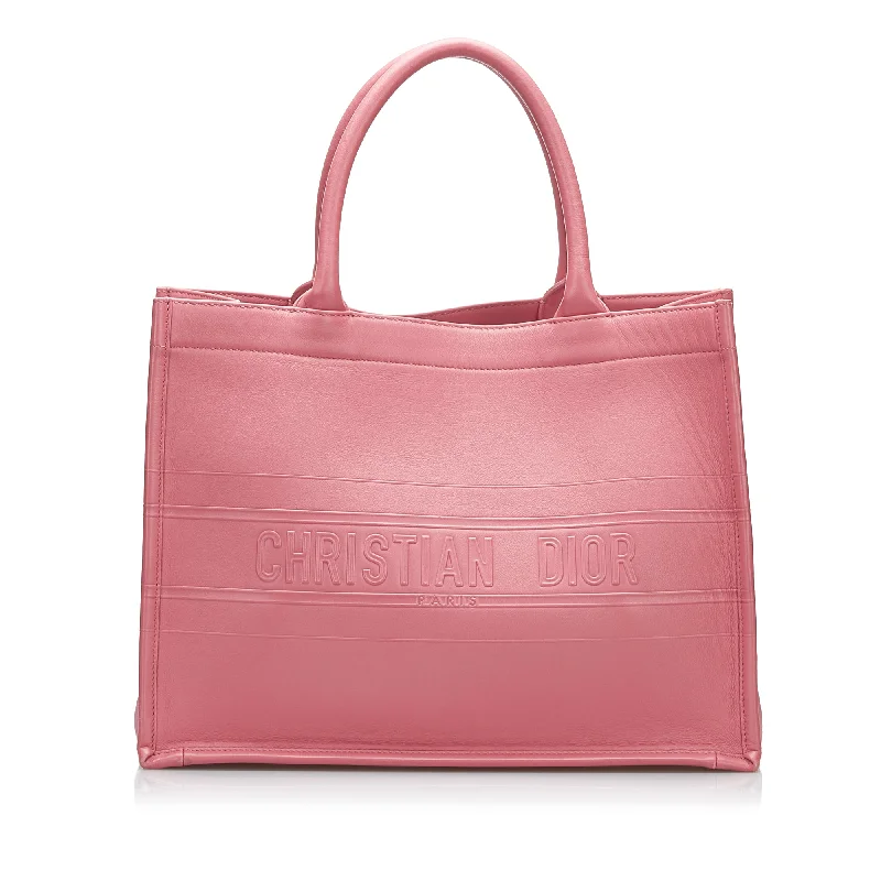 Christian Dior bags for fashion-conscious women -Pink Dior Medium Embossed Book Tote