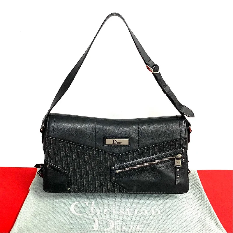 Christian Dior handbags with leather accents -Dior Shoulder Bag leather black Street chic