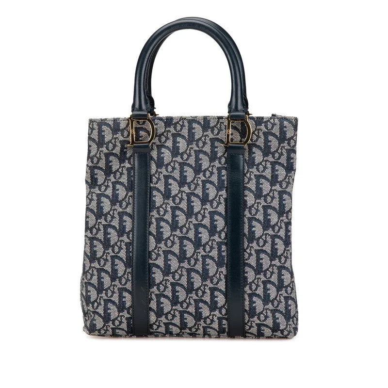 Christian Dior handbags for fashion-forward women -Dior Trotter Mini Tote Bag Leather Jacquard