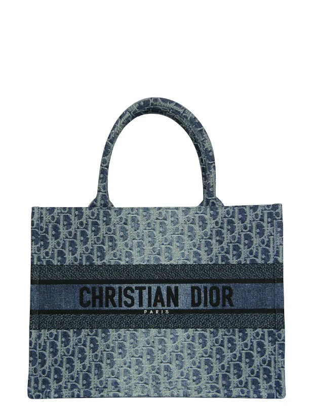 Christian Dior bags for sophisticated styling -Christian Dior Denim Ombre Medium Book Tote