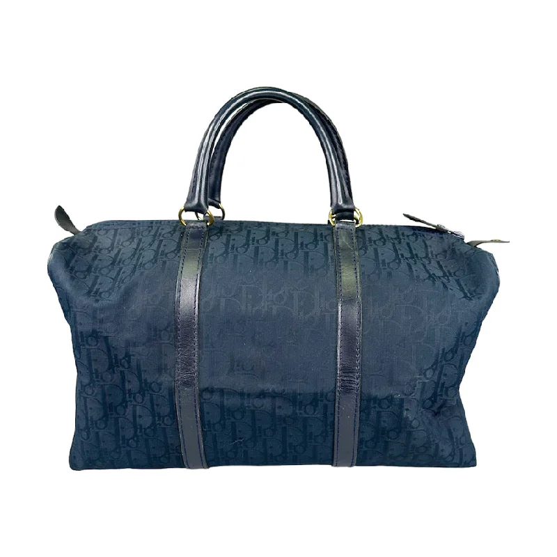 Christian Dior handbags with timeless beauty -DIOR MONOGRAM CANVAS 40 BOSTON DUFFLE BAG - NAVY 92IF