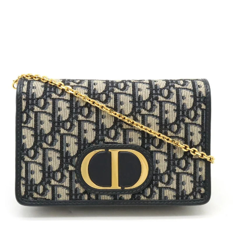 Christian Dior handbags with signature designs -Dior Oblique Jacquard 30 Montaigne 2-in-1 Bag