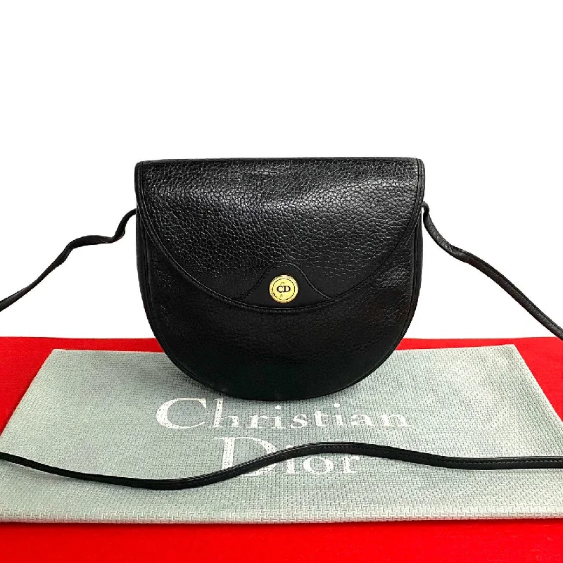 Christian Dior handbags with artistic touches -Dior Shoulder Bag leather black