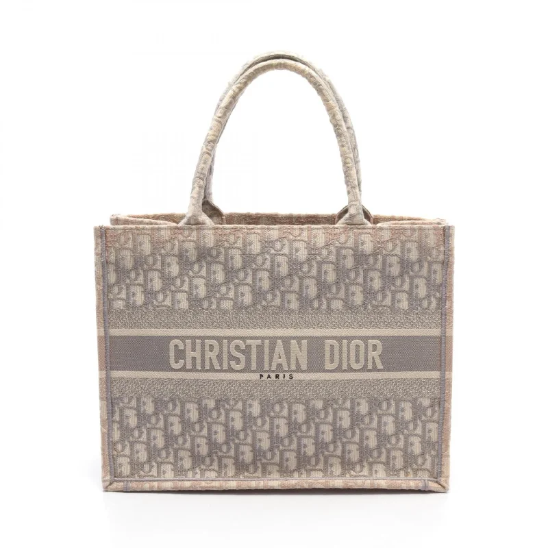 Christian Dior handbags with statement looks -Christian Dior Book Tote Medium Oblique Canvas Bag