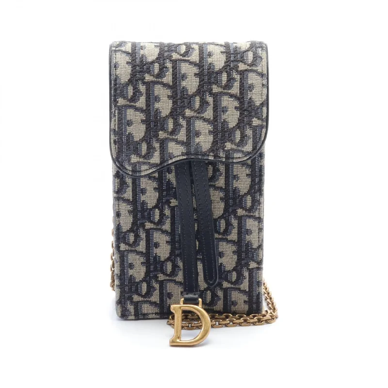 Christian Dior luxury bags with structured designs -Dior Trotter Canvas Leather Phone Holder Bag