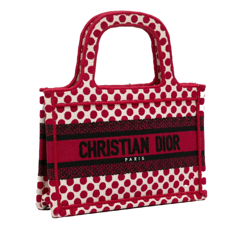 Christian Dior bags for statement-making style -Red Dior Mini Dioramour Book Tote