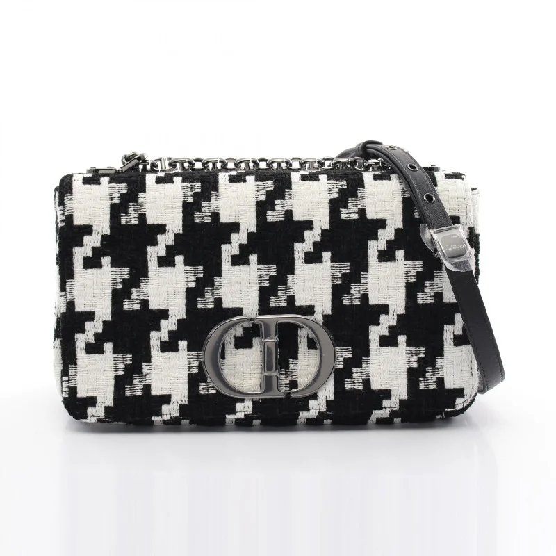 Christian Dior bags with chic patterns -Dior CARO Medium Shoulder Bag Fabric