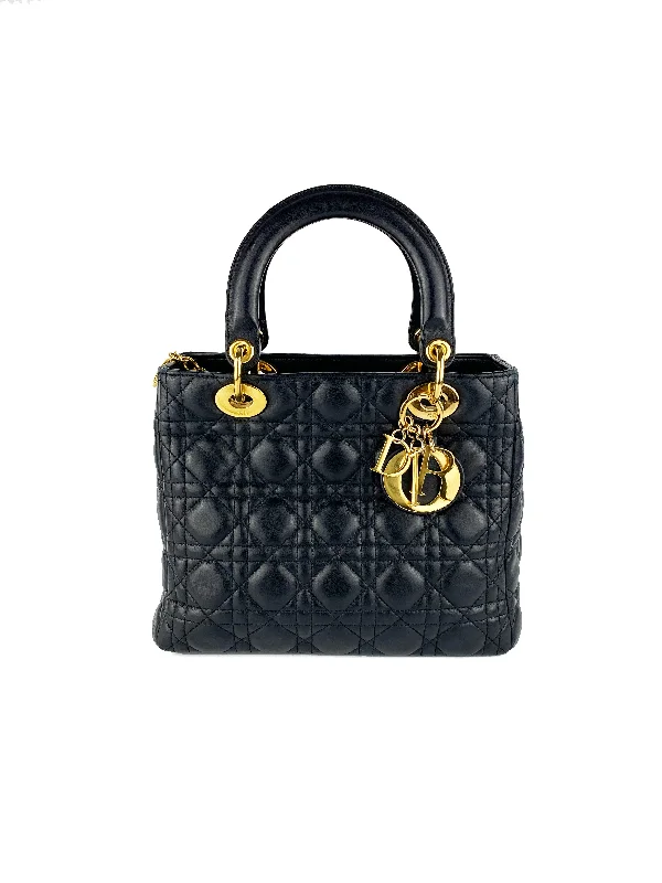 Christian Dior luxury bags for every occasion -Dior Medium Lady Dior Black Bag