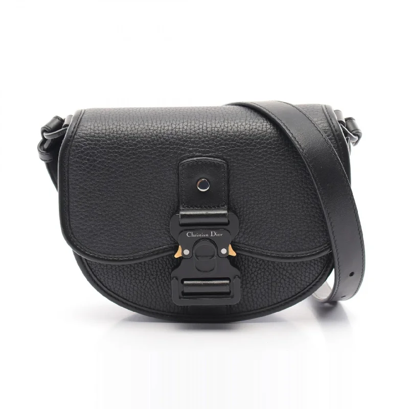 Christian Dior handbags for luxury wardrobes -Dior Gallop Mini Leather Shoulder Bag Black