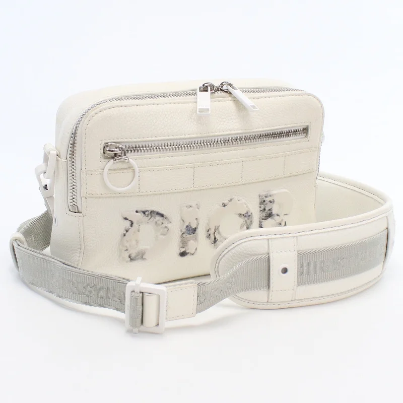 Christian Dior handbags with premium craftsmanship -Christian Dior 1SFPO101YWM_H19E Shoulder Bag white leather