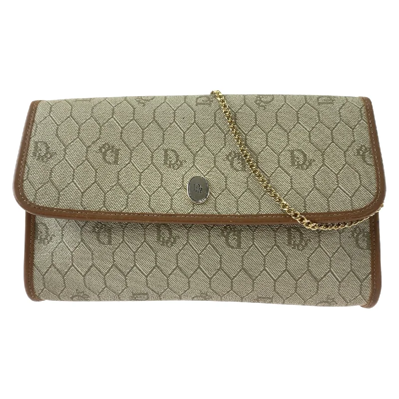 Christian Dior luxury bags for every occasion -Dior Honeycomb Pattern PVC/Leather Chain Shoulder Bag