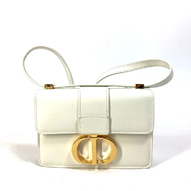 Christian Dior luxury bags with elegant details -Christian Dior Shoulder Bag leather white CDMetal Montagne 30 Women Used Authentic