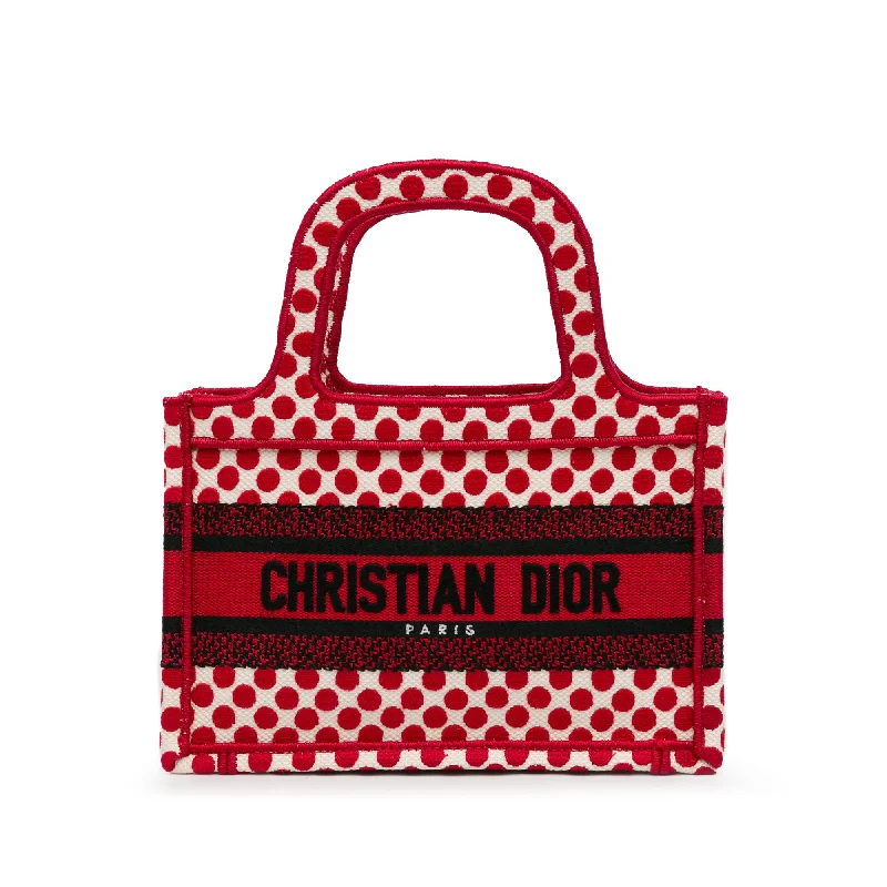 Christian Dior handbags with modern designs -Red Dior Mini Dioramour Book Tote