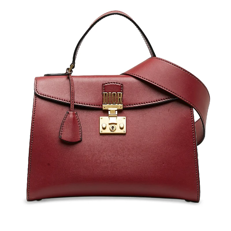 Christian Dior handbags with versatile handles -Red Dior DiorAddict Top Handle Bag Satchel