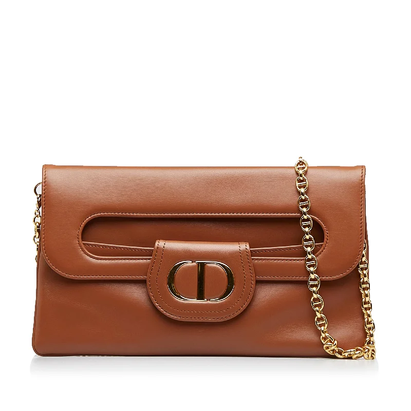 Christian Dior bags for sophisticated styling -Brown Dior Medium DiorDouble Crossbody Bag