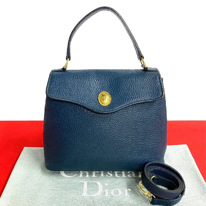 Christian Dior bags for signature style -Dior Shoulder Bag leather Navy