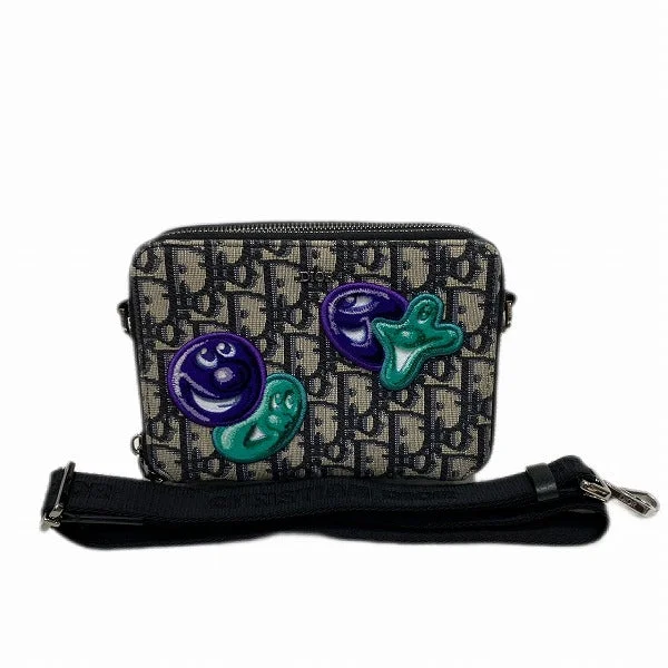 Christian Dior handbags with unique prints -Dior Kenny Scharf Oblique Messenger Bag