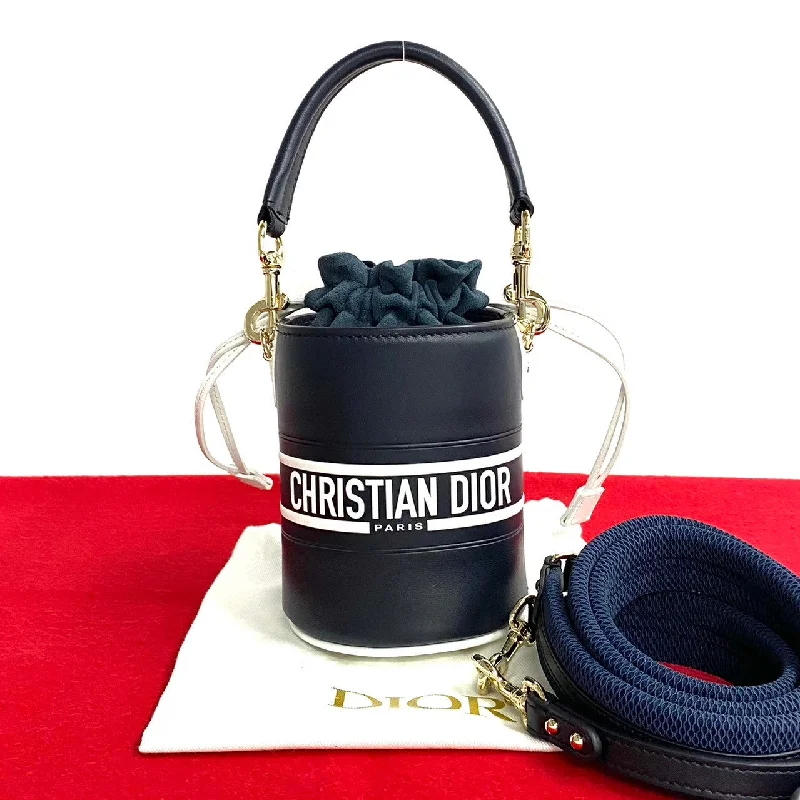 Christian Dior handbags for fashion-forward women -Dior Shoulder Bag Suede Navy Vibe Bucket