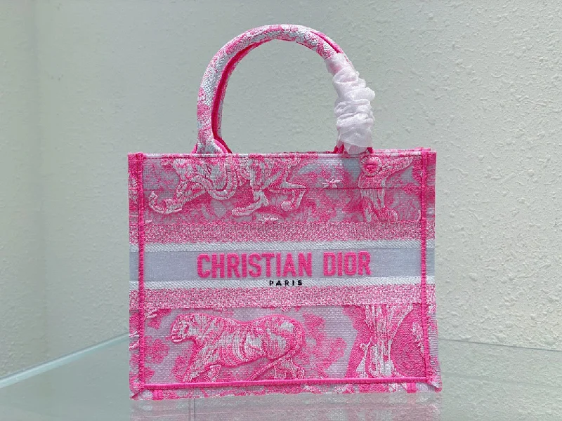 Christian Dior bags for sophisticated styling -Christian Dior Small Book Tote Pink, For Women