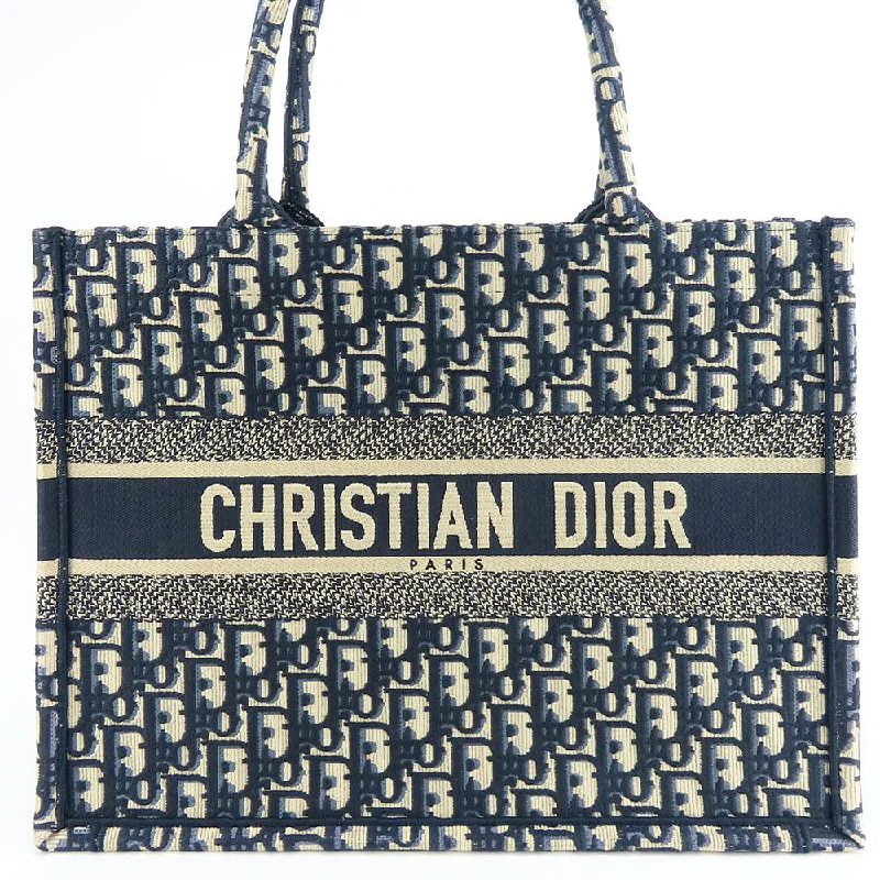 Christian Dior luxury bags with elegant details -Christian Dior Medium Book Tote Oblique Canvas