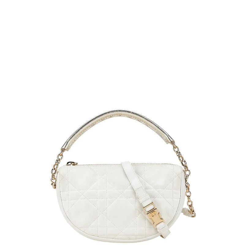 Christian Dior bags for exclusive occasions -Dior Vibe Hobo Small Shoulder Bag White Lambskin