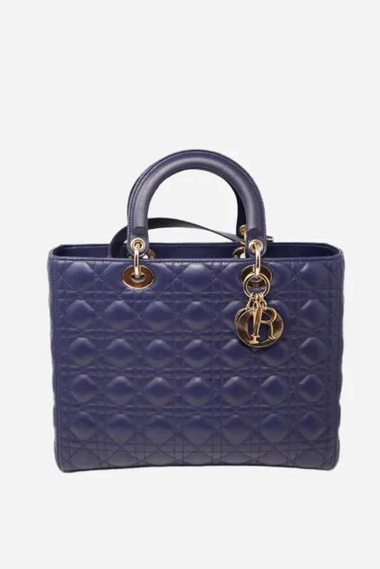 Christian Dior handbags for upscale events -Dior Large Lady Dior Bag Lambskin 2018(Retail $9,000)