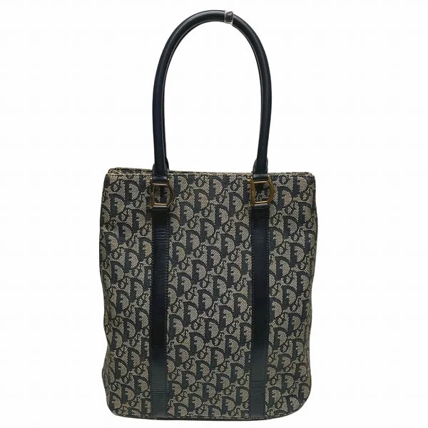 Christian Dior luxury bags for every occasion -Dior Trotter Canvas Leather Tote Bag Navy