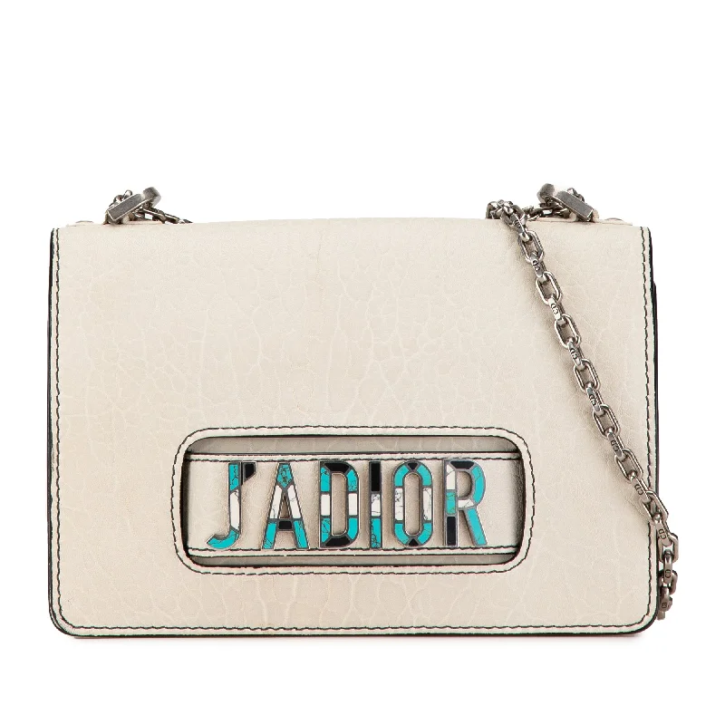 Christian Dior handbags for special events -White Dior Calfskin Mosaic J'Adior Flap Bag with Chain