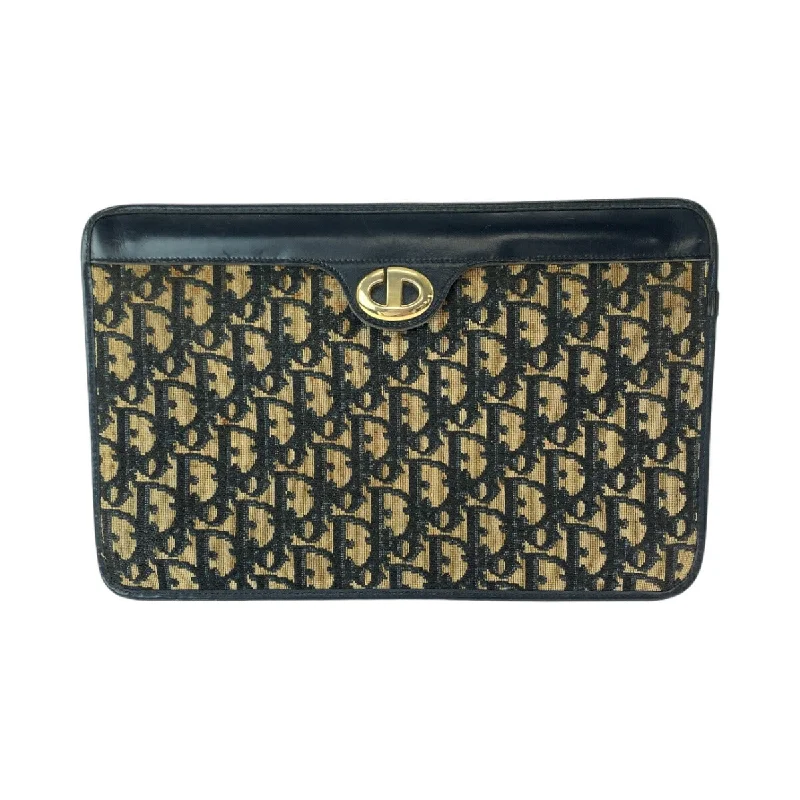 Christian Dior bags with high-end hardware -Dior Canvas Trotter Clutch Bag