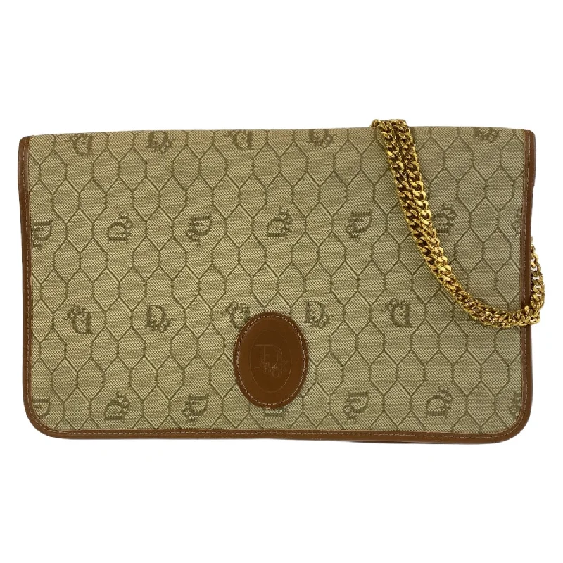 Christian Dior bags with distinctive features -Dior Vintage Honeycomb Canvas Shoulder Bag