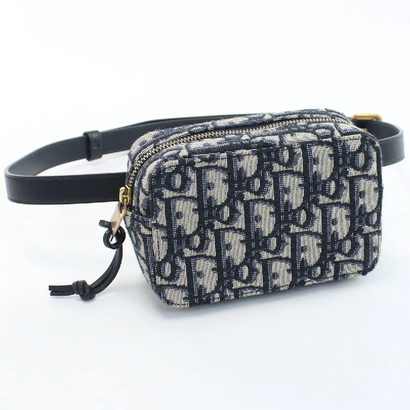 Christian Dior luxury handbags for refined taste -Christian Dior Waist pouch Dior Oblique Waist bag Jacquard navy Women