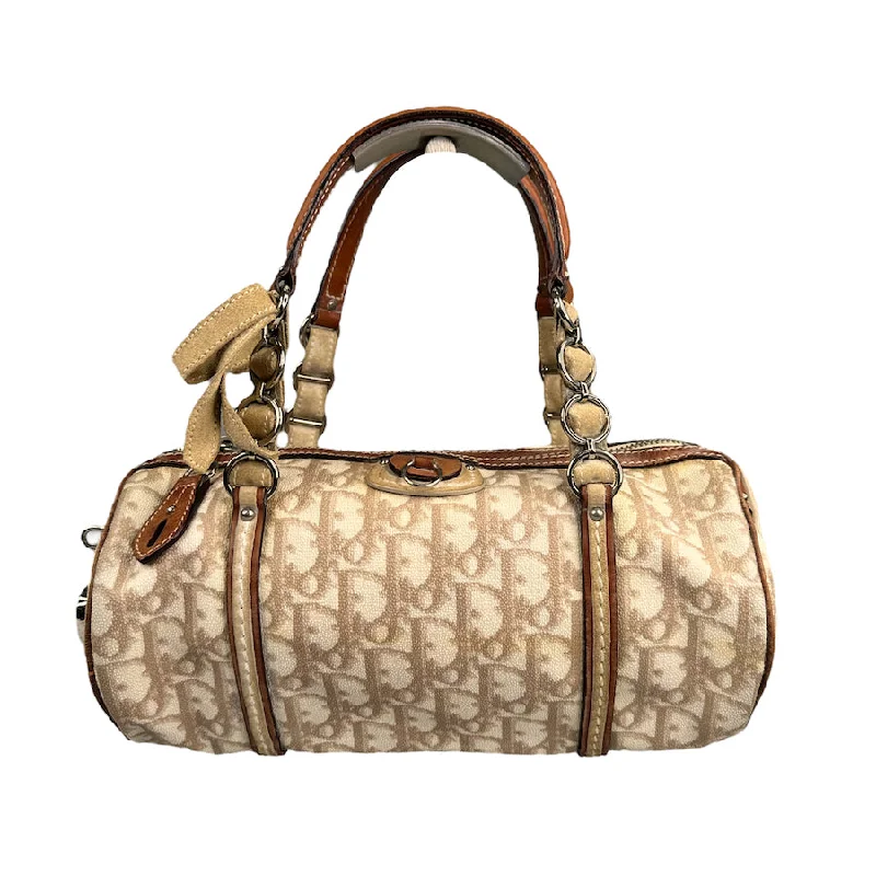 Christian Dior handbags for everyday luxury -DIOR 2006 TROTTER ROMANTIQUE BARREL BAG