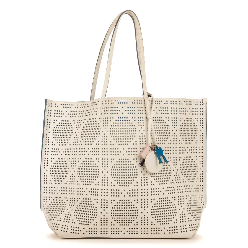 Christian Dior luxury bags with gold detailing -Dioriva Tote Perforated