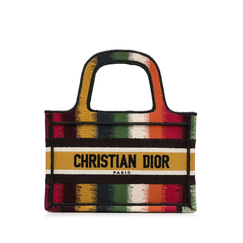 Christian Dior handbags with creative embellishments -Green Dior Mini Embroidered Book Tote