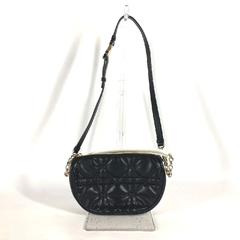 Christian Dior bags for glamorous evenings -Dior Shoulder Bag M7200ONOA leather black Canage VIBE Hobo Bag Small Women Used Authentic