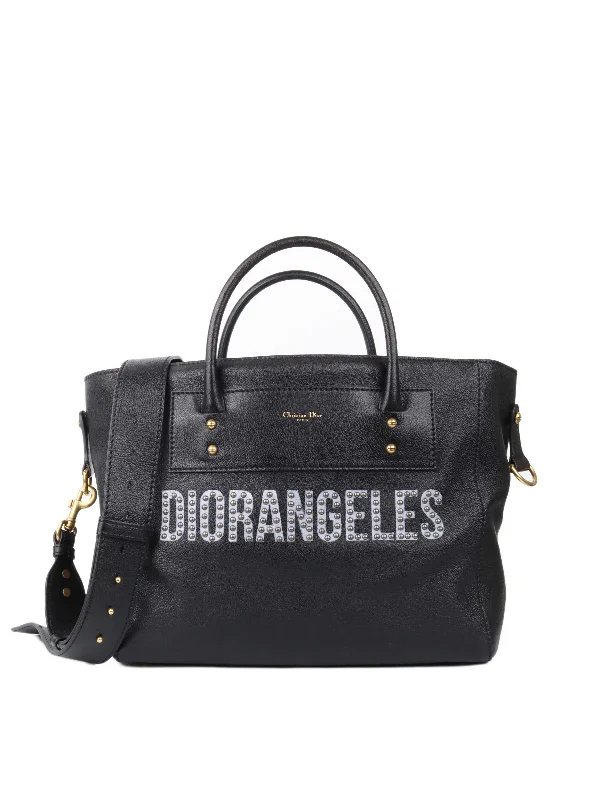 Christian Dior handbags with signature designs -Dior Diorangeles Studded Leather Tote.