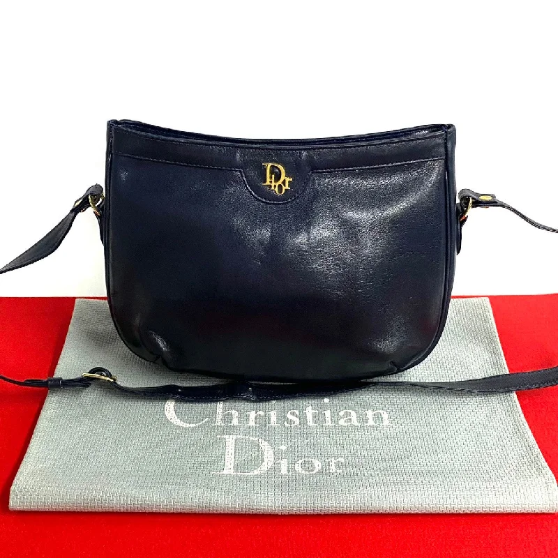 Christian Dior handbags for special events -Dior Shoulder Bag leather Navy