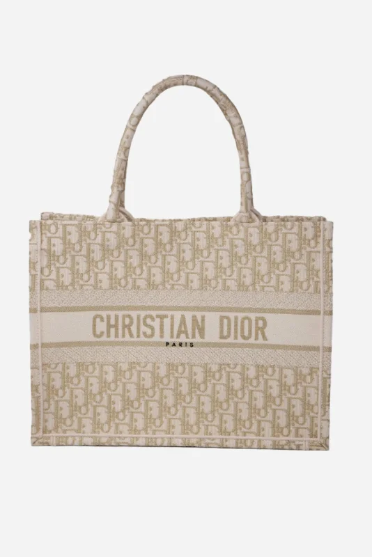 Christian Dior handbags with premium leather accents -Dior Medium Dior Book Tote W/entrupy 2021