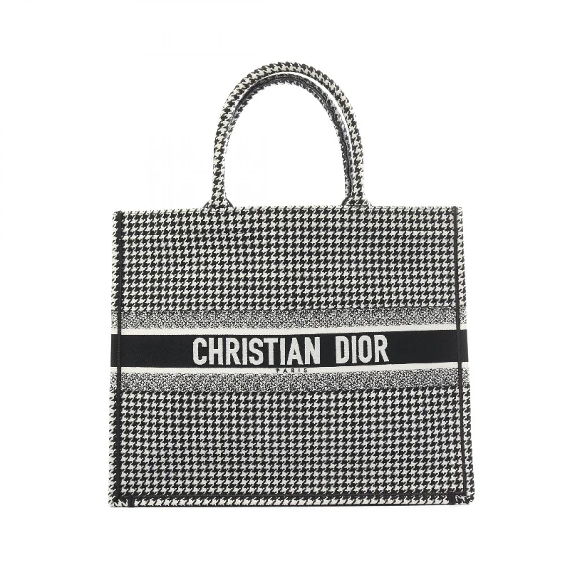 Christian Dior handbags with creative embellishments -Dior Canvas Book Tote Large Tote Bag