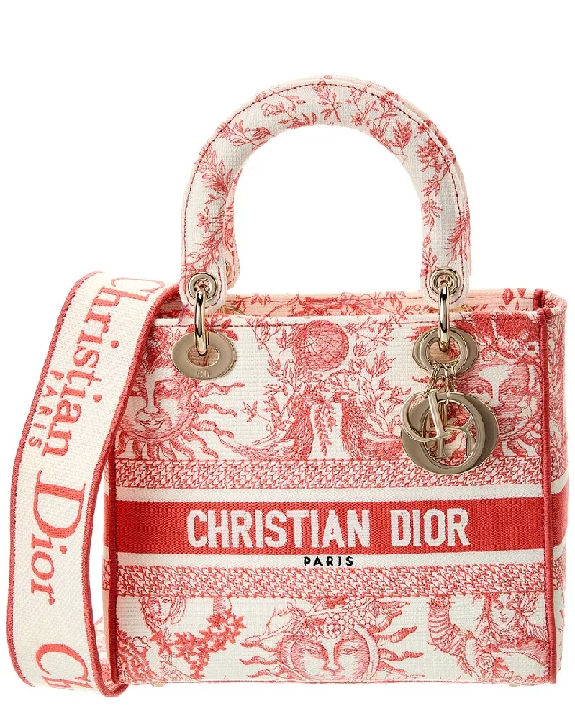 Christian Dior bags with luxurious textures -Dior Lady D-Lite Medium Canvas Tote