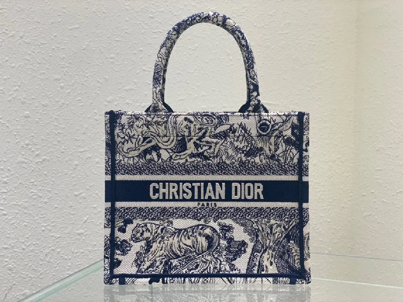 Christian Dior bags with high-end hardware -Christian Dior Small Book Tote Blue, For Women