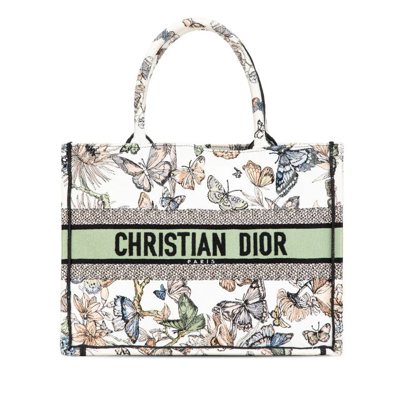 Christian Dior bags with chic patterns -Dior Book Tote Medium Embroidery Bag