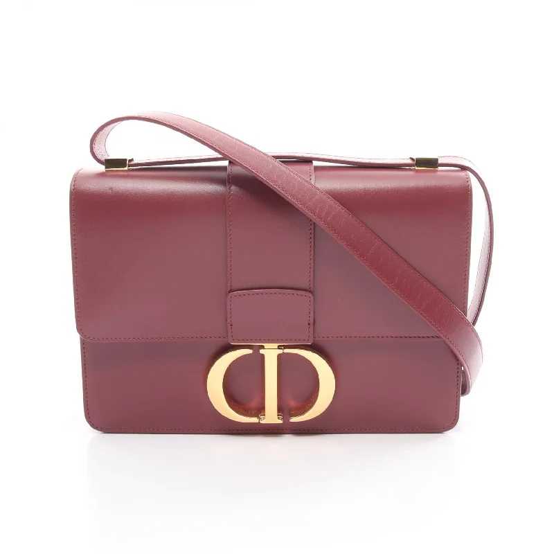 Christian Dior bags with polished leather -Dior 30 Montaigne Leather Shoulder Bag Brown