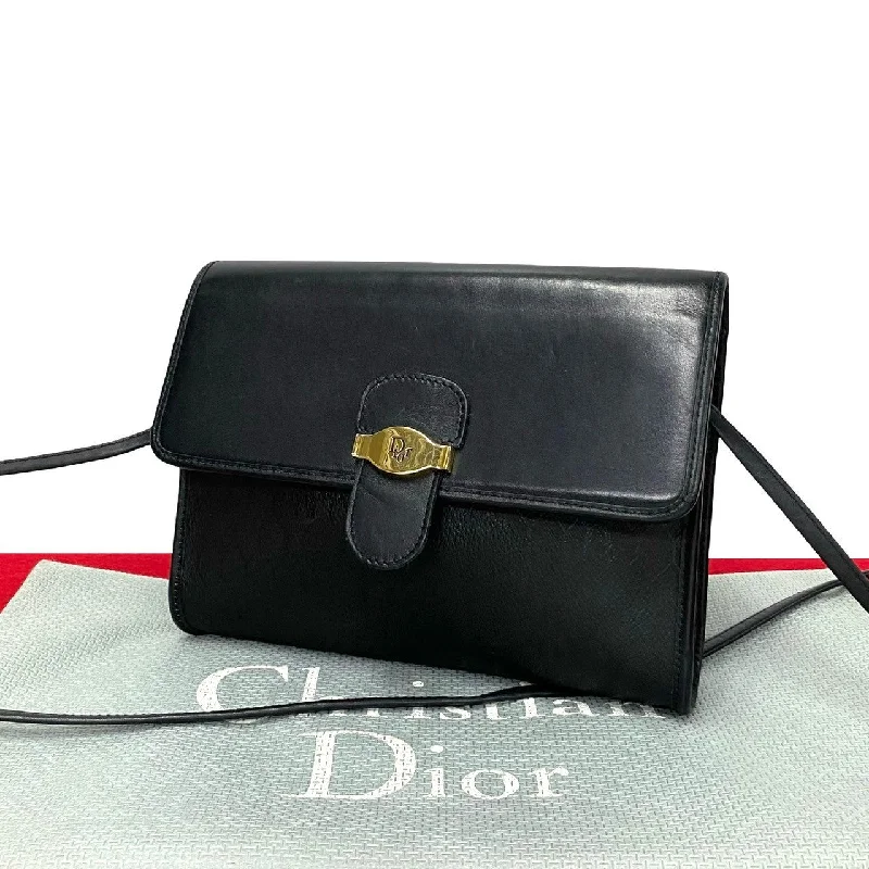 Christian Dior handbags for stylish professionals -Dior Shoulder Bag leather black