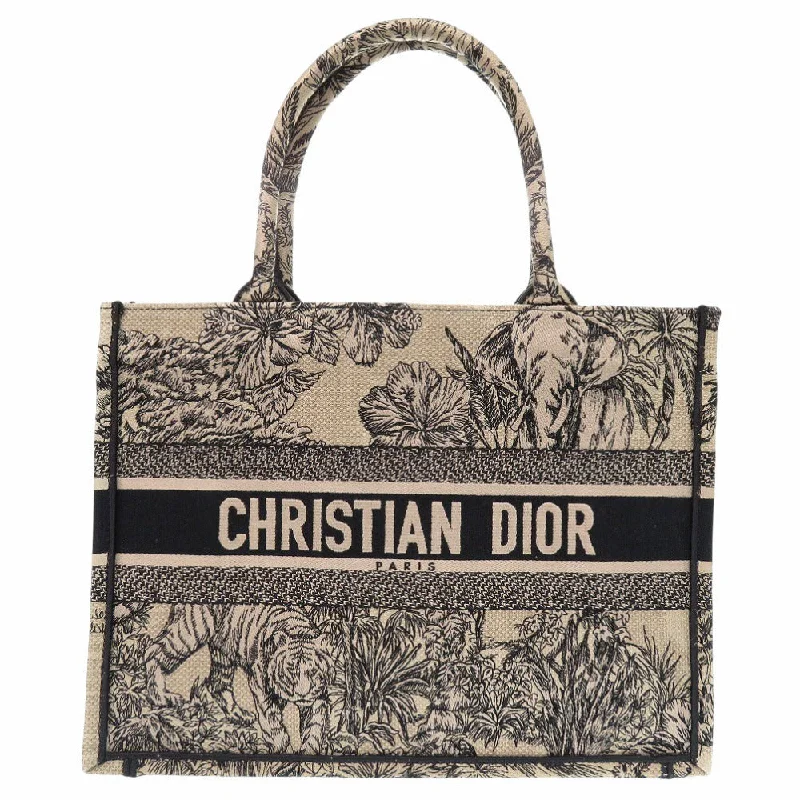 Christian Dior bags with elegant finishes -Christian Dior Tote Bag canvas beige Book Tote Medium